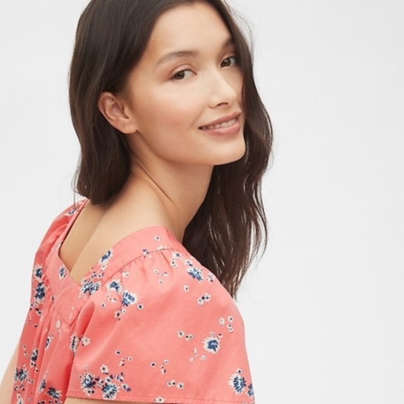 Gap Squareneck Button Front Top - Picture 3 of 4